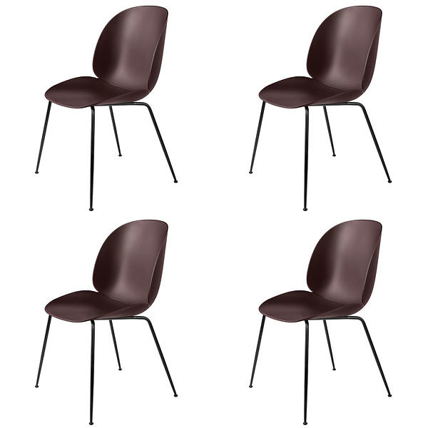 Best pris på GUBI Beetle Chair (4 pack) Stoler Sammenlign Beetle Spisestuestol 4pk Hvitsort Gubi 2ROM
