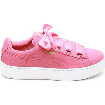 puma vikky platform ribbon pink