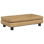 vidaXL Barnsoffa med fotpall brun 100x50x30 cm sammet