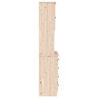 vidaXL Vitrinskåp ALTA 77x35x165 cm massiv furu