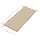 vidaXL Trädgårdsbänk med dyna 120 cm bambu