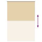 vidaXL Rullegardin lystette 105x130 cm stoff bredde 100,7 cm polyester 4010713