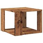 vidaXL Soffbord åldrat trä 40x40x30 cm konstruerat trä