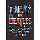 Beatles: Unisex T-Shirt/Drop T Rooftop Flag (Medium)