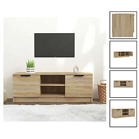 vidaXL TV-benk sonoma-ek 102x35x36,5 cm konstruerat trä 811514