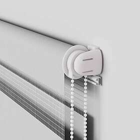 vidaXL Rullgardin zebra ljusgrå 105x230 cm tyg bredd 100,9cm polyester