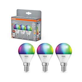 Osram 4099854529887 SMART+ frosted mini-ball E14 RGBW 470lm 4.9W 3-pack