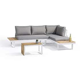 Paris Prix Salon de jardin Tokyo avec Coussins Acacia 4 Places