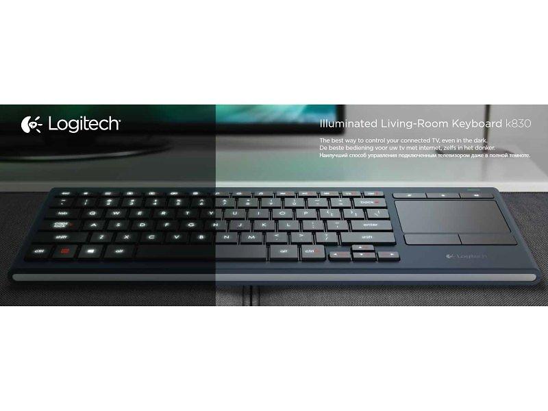 Logitech Illuminated Living Room Keyboard K830 (Nordic) Logitech Illuminated Living Room Keyboard K830 (Nordic)