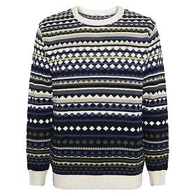 Knowledge Cotton Regular Jaquard Crew Neck Knit (Herr)