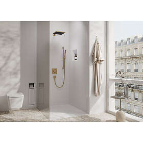 Hansgrohe Pulsify E huvuddusch, 26x26 cm, vattenbesparande, borstad brons