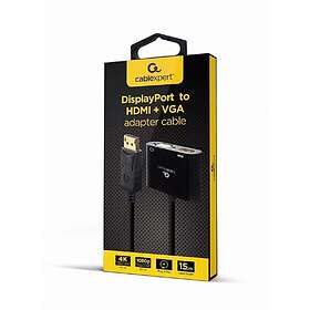 Gembird A-DPM-HDMIFVGAF-01 DisplayPort - HDMI VGA-sovitin 10cm