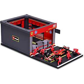 Bburago 1/43 Formula 1 Pit Stop Ferrari SF 2024 + 1 Formula 1 #Leclerc 36862L