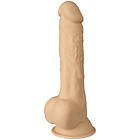 Willie City Realistisk Silexpan Dildo med Sugpropp 24 cm Nude