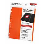 Ultimate Guard 18-Pocket Side-Loading Binder Page, Orange (10ct)