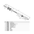 Shimano Slx Fh-m7130 Rear Svart 157 mm