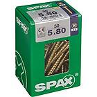 SPAX Steel Multi-Material Screw (Dia)5mm (L)80mm, Pack Of 50