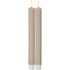 Star Trading Antikljus Flamme Stripe 2-pack LEDAntikljus2p Beige 25cm LEDANTIKLJUS2P