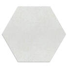 Hill Ceramic Klinker Almira Hex 22x25 cm Vit Hex, Ljus enfärgad golv/vägg platta, 25 25x22