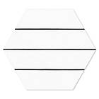 Hill Ceramic Hexagon Klinker Porto Hex 25 Svart Linje2 25x22 cm