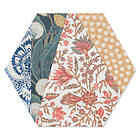 Hill Ceramic Klinker Anais Hex 25 Flerfärgad 25x22 cm Matt Hexagon