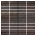 Hill Ceramic Mosaik Klinker Corten Brons Matt 2,5x7,5 cm 30x30 KLT2269
