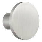 Beslagsboden Knopp B496 Matt aluminium, diam 28 mm