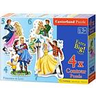 Castorland Puzzle x4 Princesses in Love X4 CSB04461