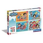 Clementoni puzzle 4in1 Dc Superfriends 21520