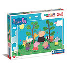 Clementoni CLE puzzle 24 maxi SuperColor Peppa Pig 24237