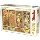 D-Toys Puzzle 1000 Alfons Mucha Seasons