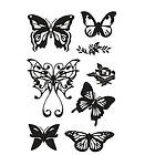 Creativ Company Stämplar Clear Fjärilar Stamps, fjärilar, 11x15.5 cm, 1 ark 2400
