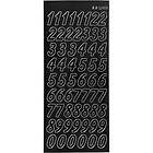 Creativ Company Stickers Stora Siffror 10X23 cm 1 Ark Stickers, svart, stora siffror, 10x23 cm, ark 170291