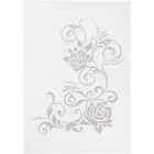 Creativ Company Schablon Stencil Blommor A4, 210x297 mm 1 St Stencil, blommor, mm, st. 26971