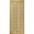 Creativ Company Stickers Velkommen 10x23 cm 1 Ark Stickers, guld, velkommen, cm, ark 170261