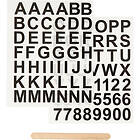 Creativ Company Focus bokstäver Stickers Siffror Rub On Letters Black 283966