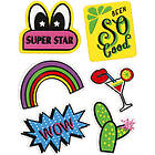 Creativ Company Stickers Soft Super Star 12,2x17,75 cm 1 Ark Stickers, Star, cm, ark 29093