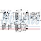 Nissens Kompressor, klimatanläggning 89321