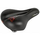 Velo Plush Gel Elasto Saddle Svart 200 mm