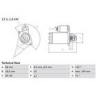 Bosch Startmotor 0 986 025 210