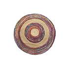 DKD Home Decor Matta Polyester Bomull Multicolour Jute (200 x 200 0,7 cm)