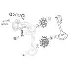 SRAM Rear Derailleur Pulley Kit Force E-tap Axs Steel Bearing 12s Svart