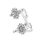 SRAM X01/x1 X-sync Inner Cage Derailleur Pulley Rear Kit Svart