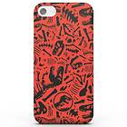 Jurassic Park Red Pattern Phone Case for iPhone and Android S6 Edge Plus Snap Case Matte