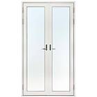 SP Fönster Svenska Pardörr Helglasad Aluminiumbeklätt Trä Rund Profil SP Pardörr Balans 3-Glas Aluminium 170x220 Hö 651126172250