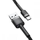 Baseus Cafule USB-C Cable 100 cm Grå / Svart