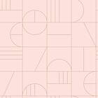 ESTAhome Tapet Art Deco EW139207 tapet art deco milt rosa och guld