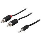 Deltaco 3.5mm - 2RCA 0.5m