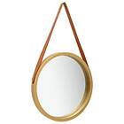 Be Basic Miroir med Rem Väggspegel rem 40 cm guld 320361