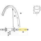 Mavic R-sys / Ksyrium Sl/sls 2013 Front Axle Kit Svart